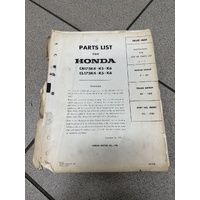 Parts Book Honda CB175K4|K5|K6/ CL175K4|K5|K6
