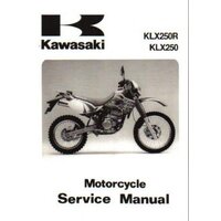 Service Manual Kawasaki KLX250 '1993-1996' #99924-1165-03