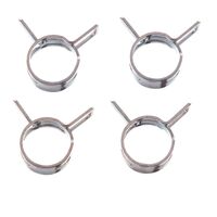 All Balls Racing Fuel Hose Clamp Kit - 10mm Band (4 Pack)