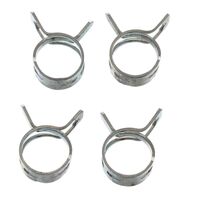 All Balls Racing Fuel Hose Clamp Kit - 8mm Band (4 Pack)