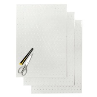 BLACKBIRD DECALS CLEAR HOLE PERFORATED STICKER SHEETS 47x33cm 3PK