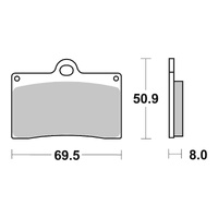Brembo Prime Brake Pad Sinter Front 07BB15SA