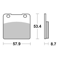 Brembo Prime Brake Pad Sinter Rear 07SU06SP