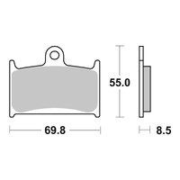 Brembo Prime Brake Pad Sinter Front 07SU14SA
