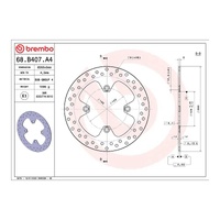 Brembo Prime Brake Disc Serie Oro Rear 68B407A4