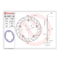 Brembo Prime Brake Disc Serie Oro Front 68B407D0