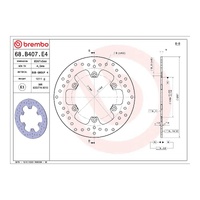 Brembo Prime Brake Disc Serie Oro Rear 68B407E4