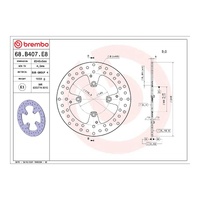 Brembo Prime Brake Disc Serie Oro Rear 68B407E8