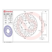 Brembo Prime Brake Disc Serie Oro Front 68B407G5