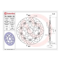 Brembo Prime Brake Disc Serie Oro Front 78B40825