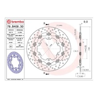 Brembo Prime Brake Disc Serie Oro Front 78B40830