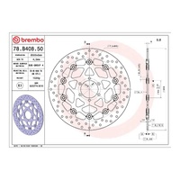 Brembo Prime Brake Disc Serie Oro Front 78B40850
