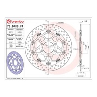 Brembo Prime Brake Disc Serie Oro Front 78B40874