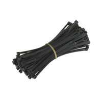 WHITES CABLE TIES 370 X 3.6 mm (100/BAG) BLK