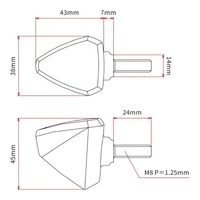 DRC 601 LED Flasher 12V - Orange (2 Pack)