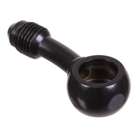 WHITES BRAKE - 10mm BANJO - 15Deg@90 - STEEL BLK