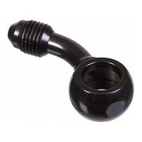 WHITES BRAKE - 10mm BANJO - 30Deg@90 - STEEL BLK