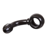 WHITES BRAKE - 10mm BANJO - 90Deg - STEEL BLK