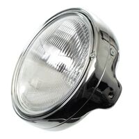 HEADLIGHT 7" ROUND COMPLETE CHR