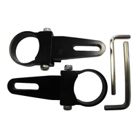 Whites LED Light Bar Tube Mount Brackets 1.5" Pair (38mm)