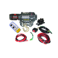 Electric Winch 2000LB Metal Cord & Winch Mount Suzuki LT-A450-750