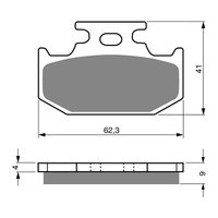 GOLDfren Brake Pads GF001 - GP5