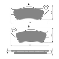 GOLDfren Brake Pads GF031 - GP5 Indent