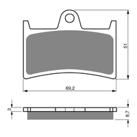 GOLDfren Brake Pads GF070 - S33