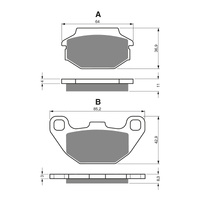 GOLDfren Brake Pads Off-Road Racing GF183 - K5 ( PR285 )