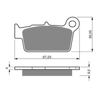 GOLDfren Brake Pads Off-Road Racing GF187 - K5 ( PR326 )