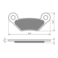 GOLDfren Brake Pads GF356 - K5