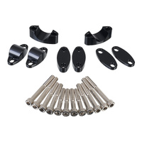 Whites Handlebar Mount 1 & 1/8 Inch Riser Adaptor Black