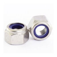 Whites Nut Nyloc - 10 x 1.25mm (50 Pack)