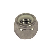 3/8'' UNC Nyloc Nuts Stainless 304-Grade Pk of 2