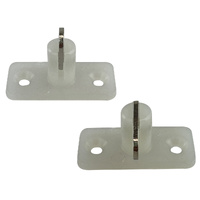 Stayput Fasteners Pair Horizontal Single White