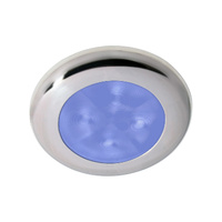 Hella Marine LED Round Courtesy Lamp Blue 24v