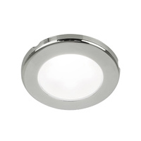 EuroLED75 Downlight White Light with Stainless Steel Rim 12v