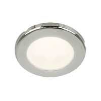 EuroLED75 Downlight Warm White Light with Stainless Steel Rim 24v