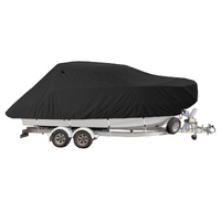 Pilot Cruiser Boat Storage & Slow Towing Cover Black 6.5m - 7.0m