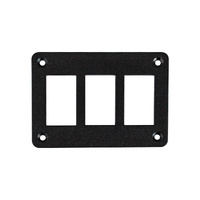 Aluminium Horizontal Mounting Panel 3 Gang