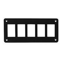 Aluminium Horizontal Mounting Panel 5 Gang