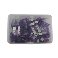 Blade Fuse LED Indicator Purple 3 Amp 30 Pack