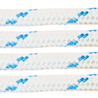 Polyester Double Braid Rope 8mm x 200m White/Blue