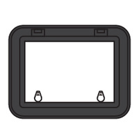 Bomar Deck Hatch 900 Series Low Profile Moulded Black 454mm x 327mm