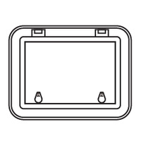 Bomar Deck Hatch 900 Series Low Profile Moulded White 454mm x 327mm