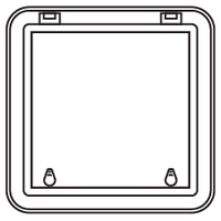 Bomar Deck Hatch 900 Series Low Profile Moulded White 501mm x 501mm