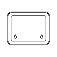 Bomar Low Profile Extruded Deck Hatch 470mm x 340mm White