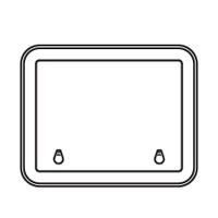 Bomar Low Profile Extruded Deck Hatch 519mm x 391mm White