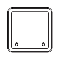 Bomar Low Profile Extruded Deck Hatch 470mm x 470mm White