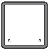 Bomar Low Profile Extruded Deck Hatch 638mm x 638mm Silver